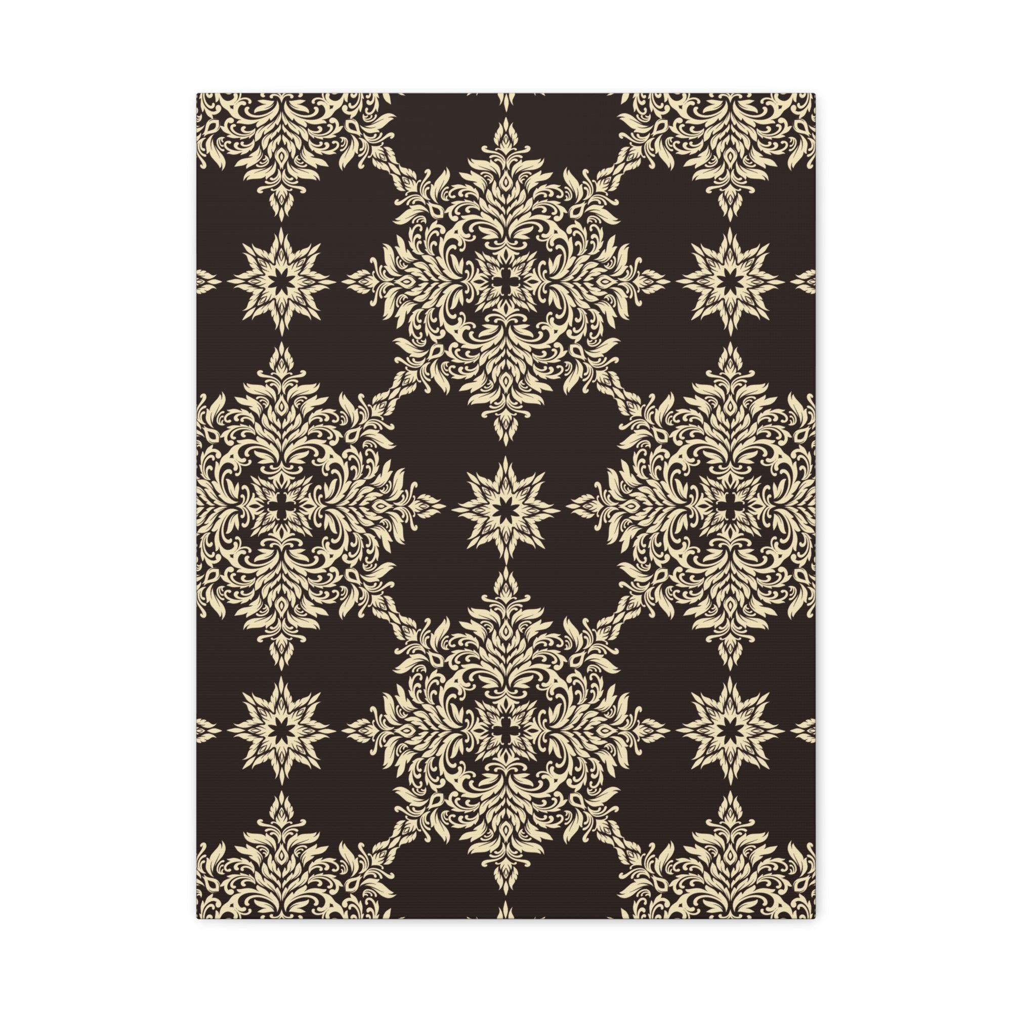 Damask Pattern 015 - 18 in x 24 in Matte Canvas, Stretched, 1.25 in