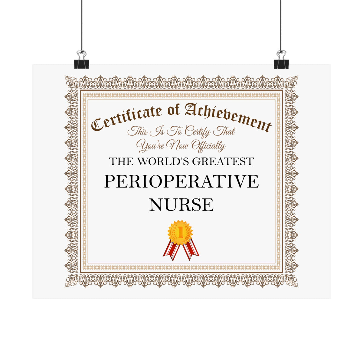 World's Greatest Perioperative Nurse - 14 in x 11 in Matte Poster