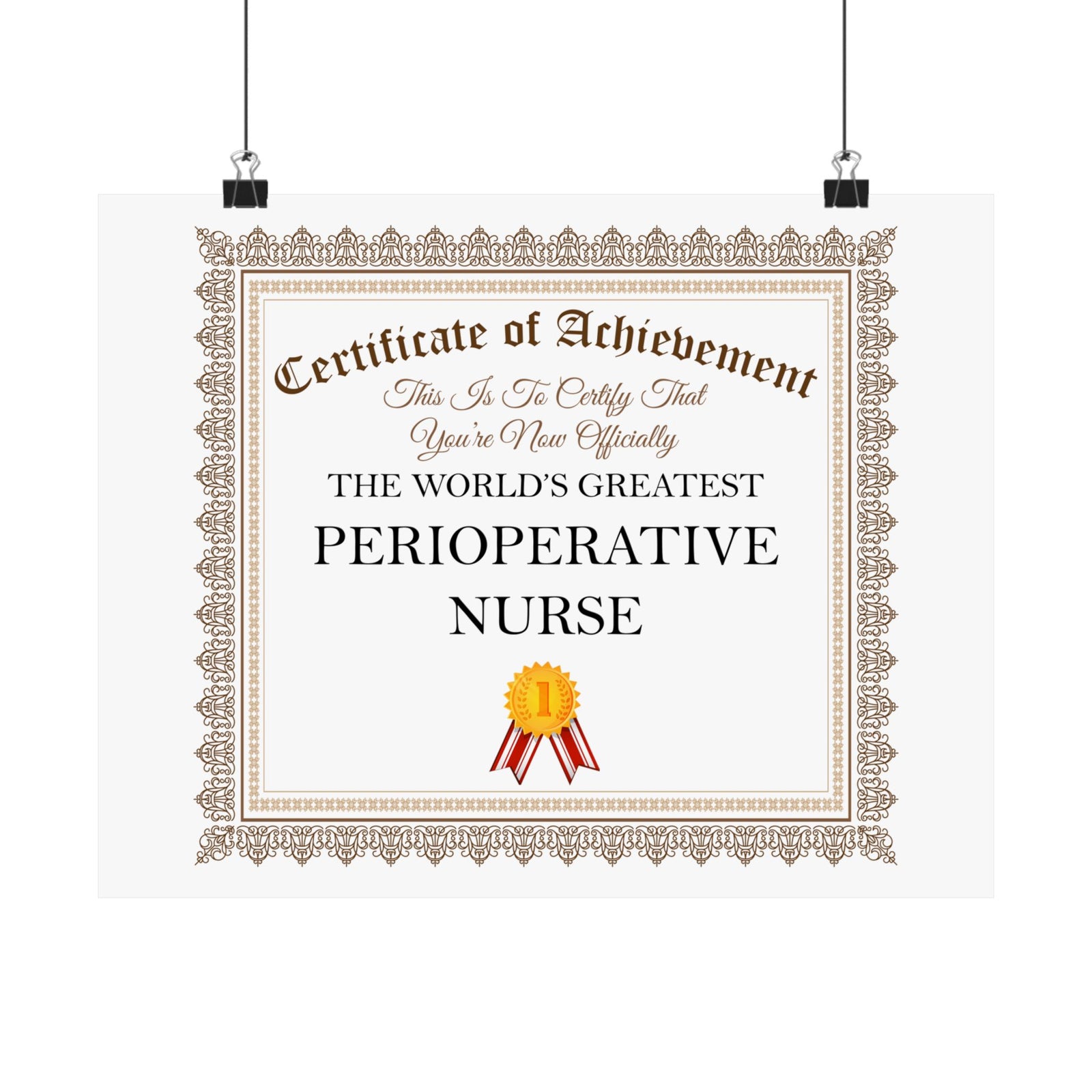 World's Greatest Perioperative Nurse - 14 in x 11 in Matte Poster
