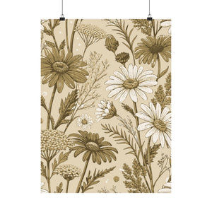 Wildflowers Pattern 014 - 18 in x 24 in Matte Poster