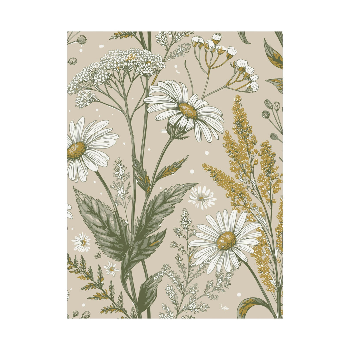 Wildflowers Pattern 157 - 18 in x 24 in Matte Poster
