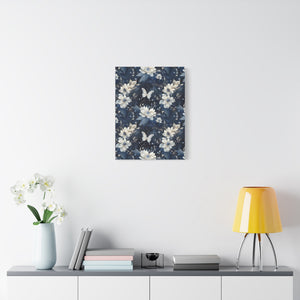 Nocturnal Bloom Pattern 004 - 18 in x 24 in Matte Canvas, Stretched, 1.25 in