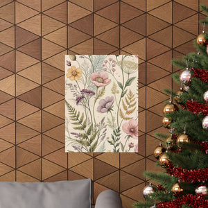 Wildflowers Pattern 052 - 18 in x 24 in Matte Poster