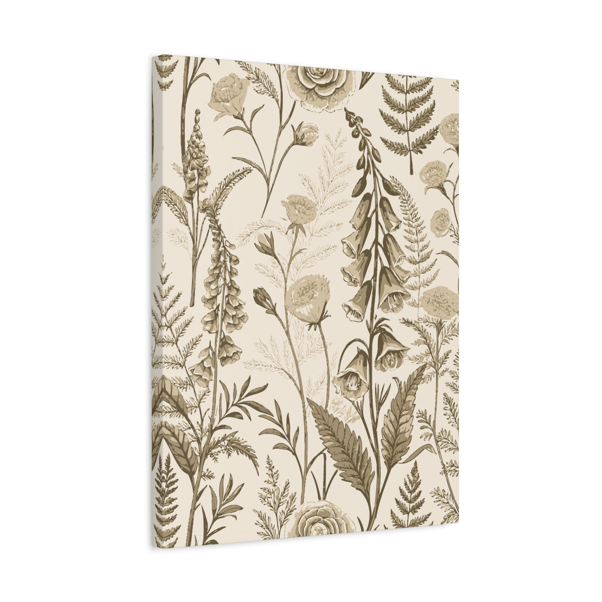 Wildflowers Pattern 083 - 18 in x 24 in Matte Canvas, Stretched, 1.25 in