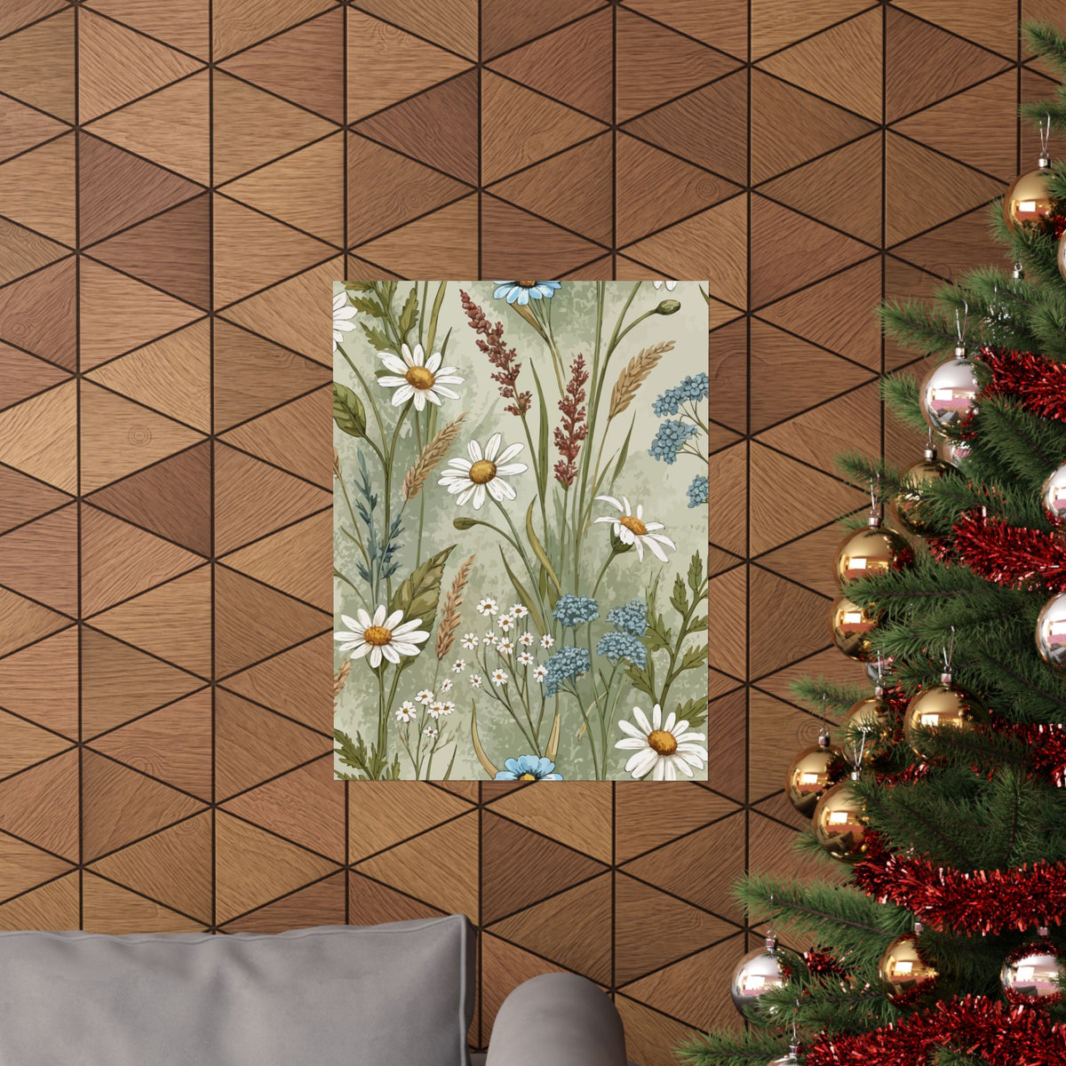 Wildflowers Pattern 167 - 18 in x 24 in Matte Poster