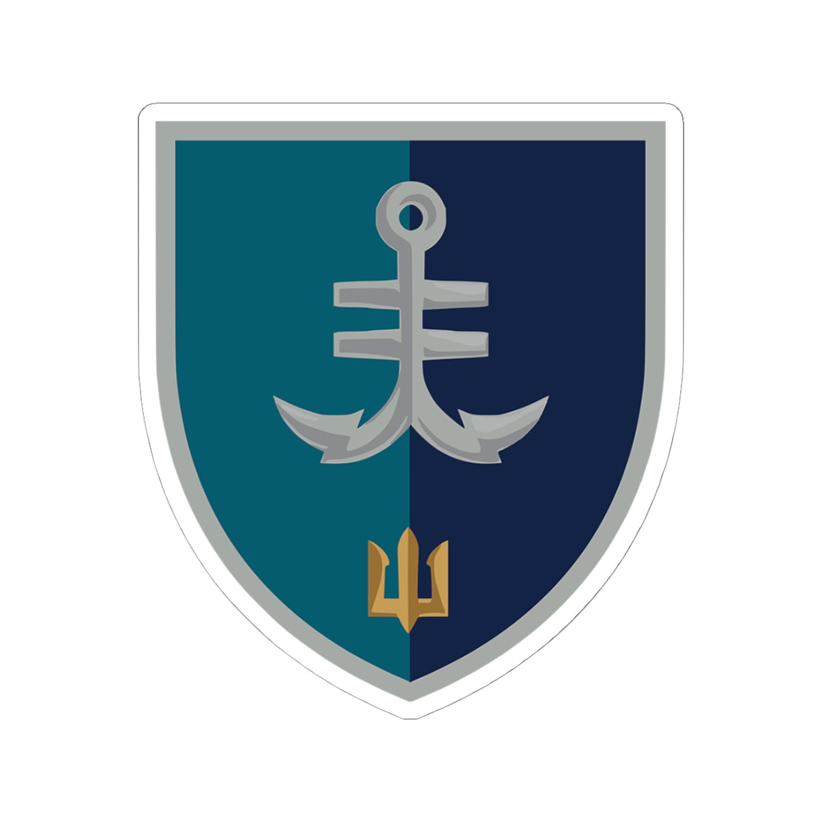 35th Marine Brigade (Ukraine) - 3" x 3" Kiss-Cut Sticker