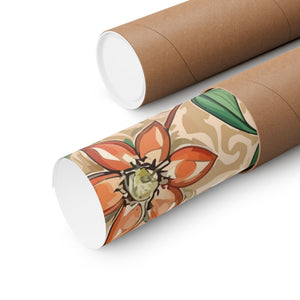 Folk Floral Pattern, Middle Eastern Inspired 02 - 18 in x 24 in Matte Poster