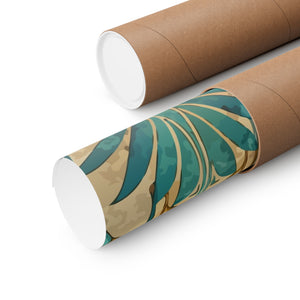 Folk Floral Pattern, Egyptian Inspired 01 - 18 in x 24 in Matte Poster