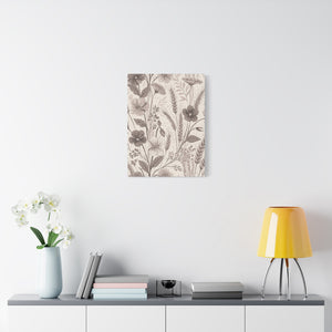 Wildflowers Pattern 122 - 18 in x 24 in Matte Canvas, Stretched, 1.25 in