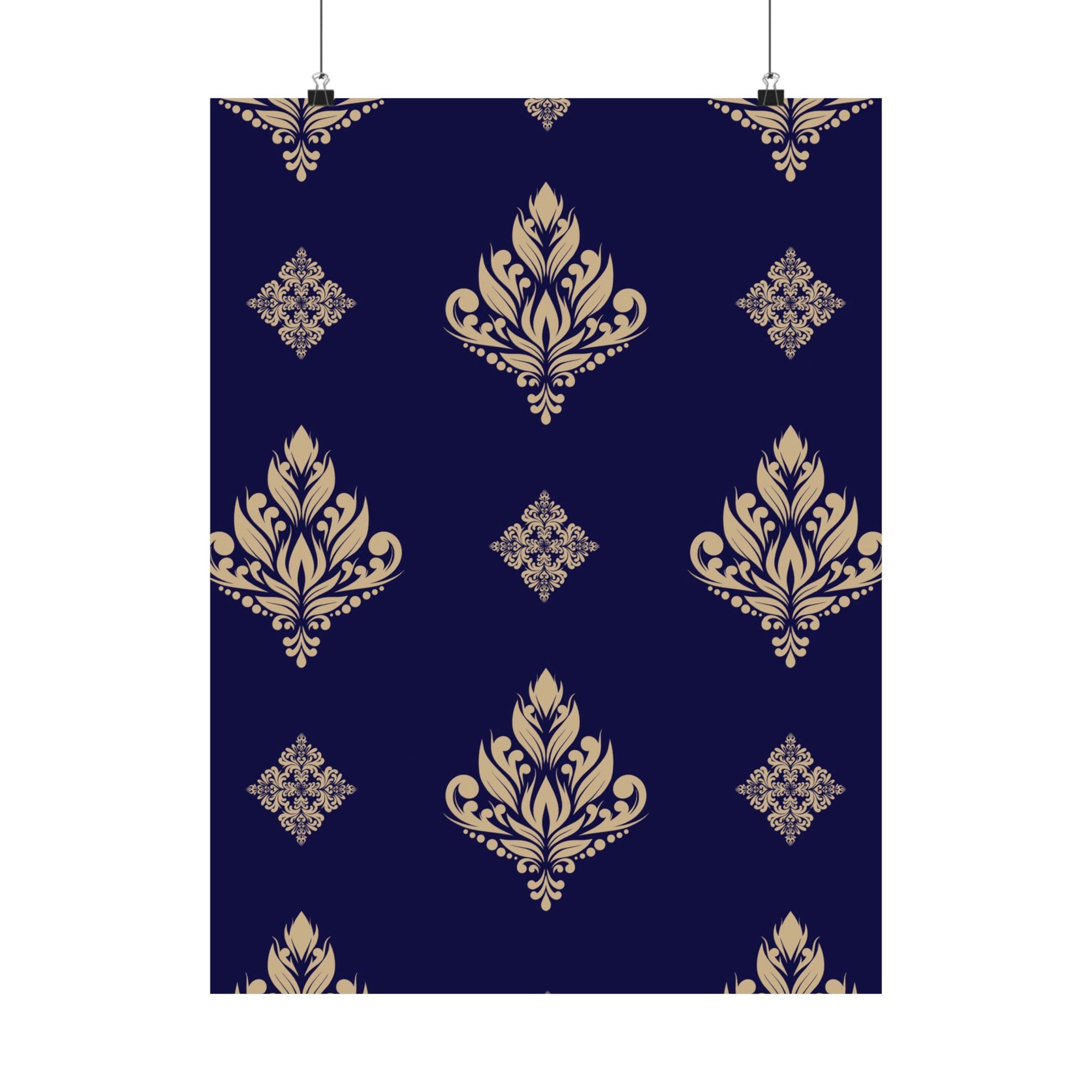 Damask Pattern 003 - 18 in x 24 in Matte Poster