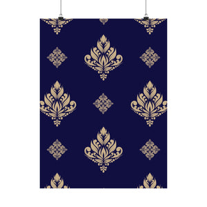 Damask Pattern 003 - 18 in x 24 in Matte Poster