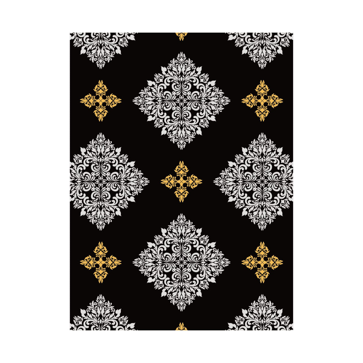 Damask Pattern 032 - 18 in x 24 in Matte Poster