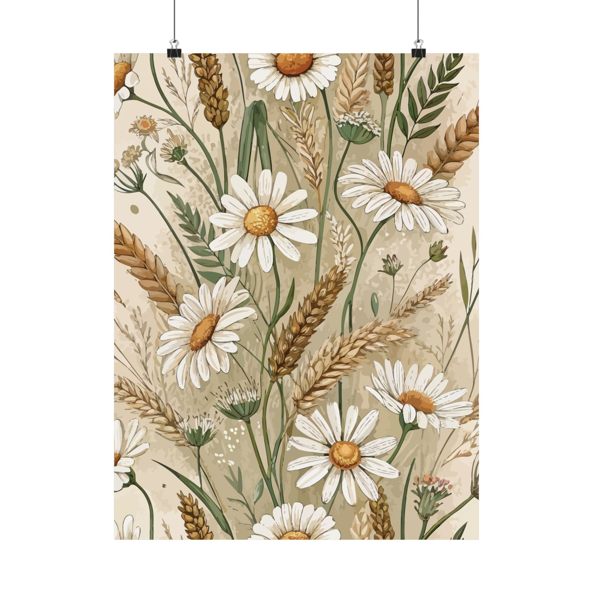 Wildflowers Pattern 132 - 18 in x 24 in Matte Poster
