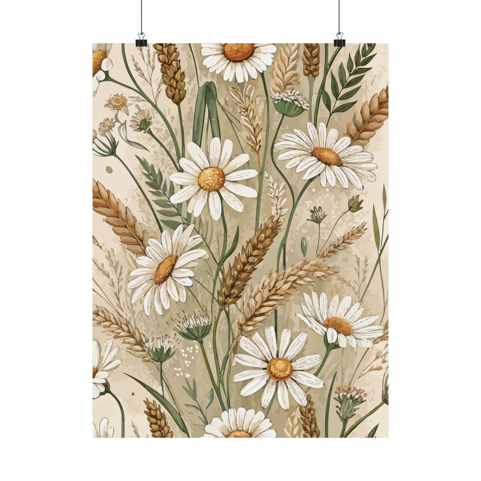 Wildflowers Pattern 132 - 18 in x 24 in Matte Poster
