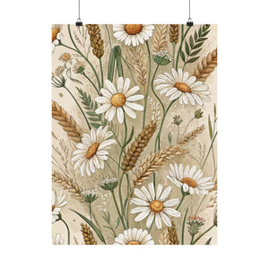 Wildflowers Pattern 132 - 18 in x 24 in Matte Poster