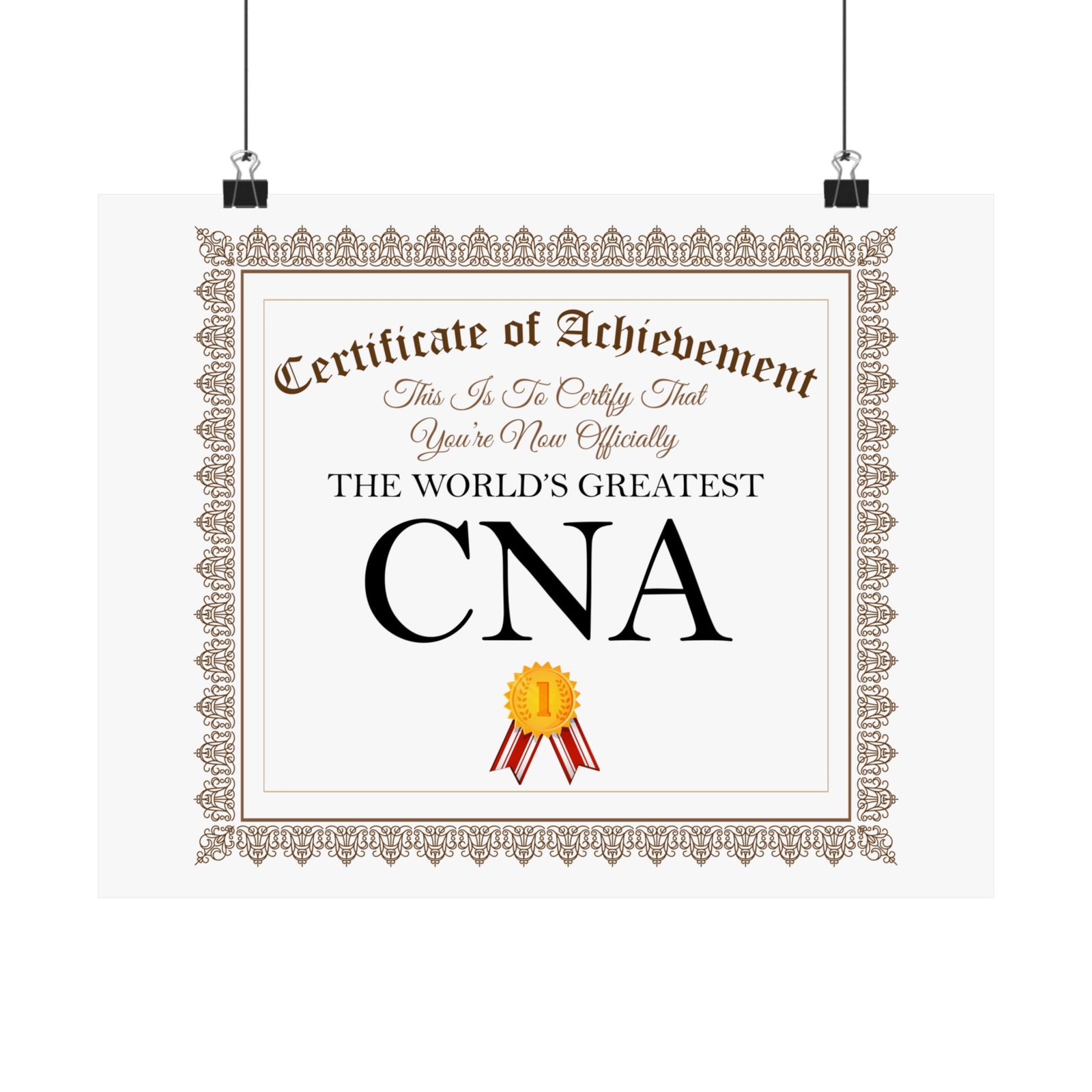 World's Greatest CNA - 14 in x 11 in Matte Poster