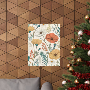 Wildflowers Pattern 065 - 18 in x 24 in Matte Poster