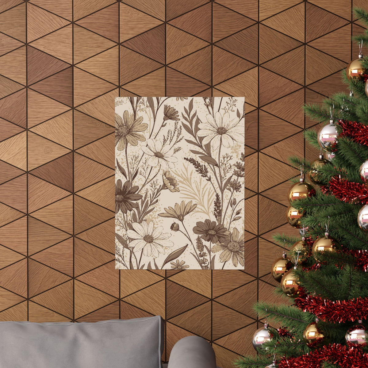 Wildflowers Pattern 076 - 18 in x 24 in Matte Poster