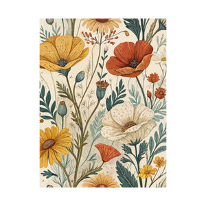 Wildflowers Pattern 170 - 18 in x 24 in Matte Poster
