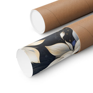 Nocturnal Bloom Pattern 008 - 18 in x 24 in Matte Poster