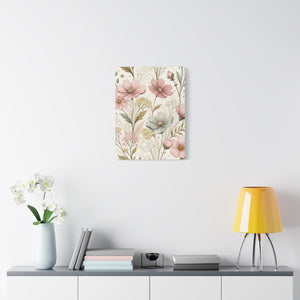 Wildflowers Pattern 152 - 18 in x 24 in Matte Canvas, Stretched, 1.25 in