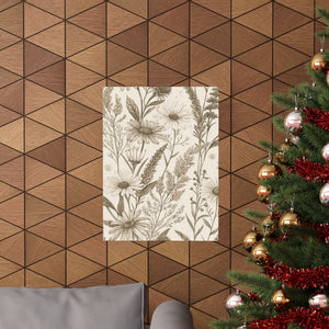 Wildflowers Pattern 046 - 18 in x 24 in Matte Poster