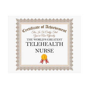 World's Greatest Telehealth Nurse - 14 in x 11 in Matte Poster