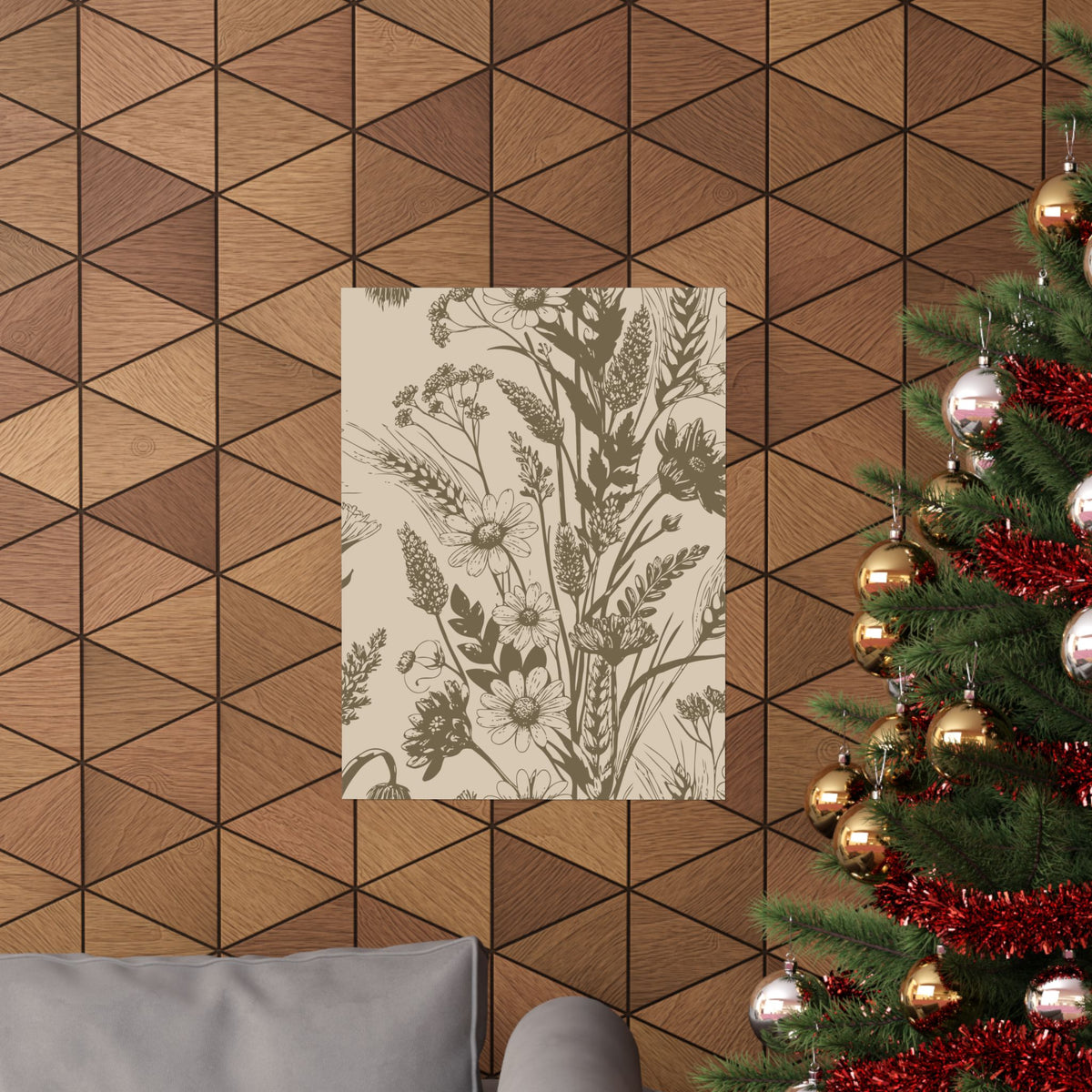 Wildflowers Pattern 133 - 18 in x 24 in Matte Poster