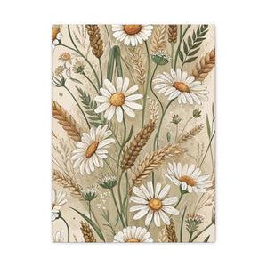 Wildflowers Pattern 132 - 18 in x 24 in Matte Canvas, Stretched, 1.25 in