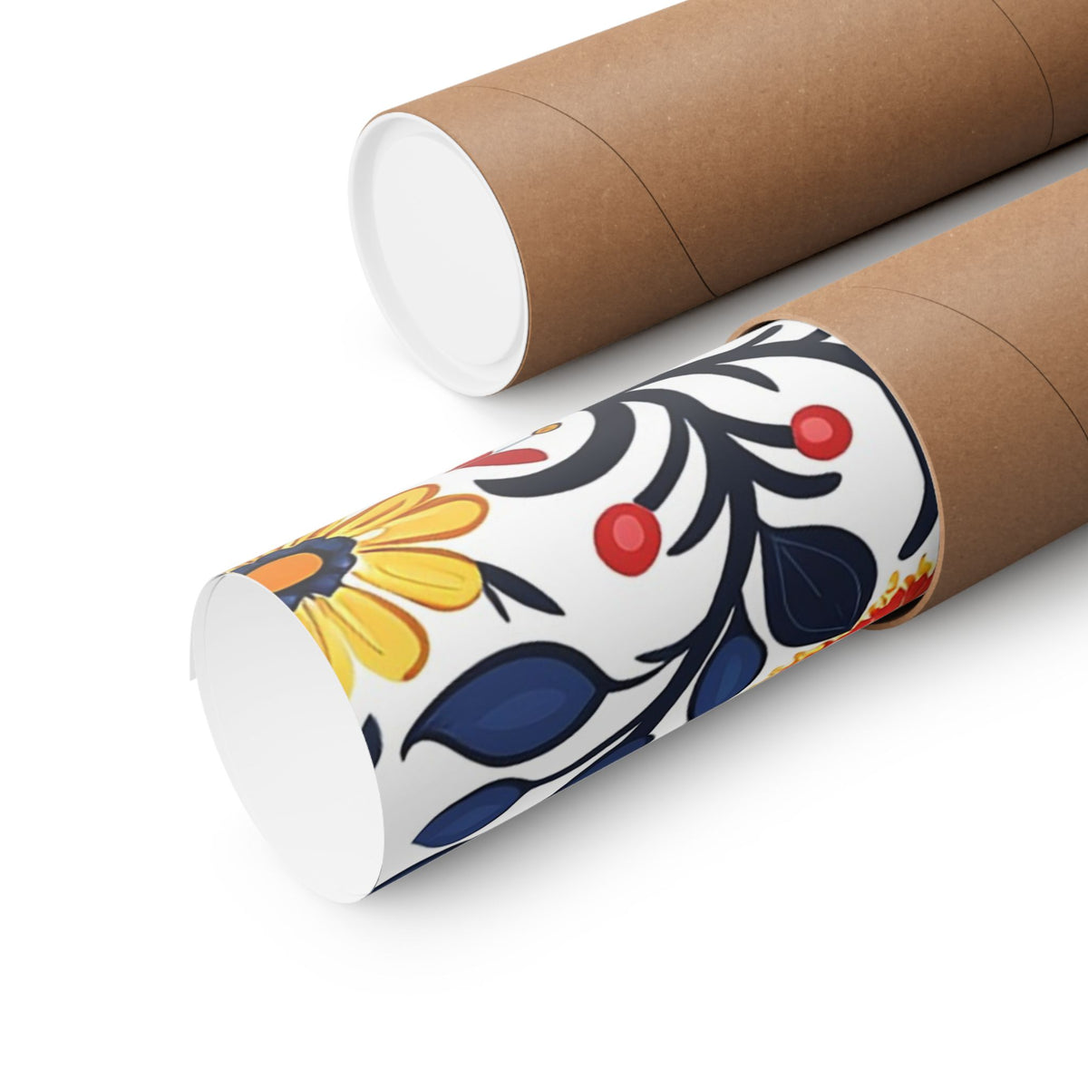 Mexican Floral Fiesta Pattern 043 - 18 in x 24 in Matte Poster