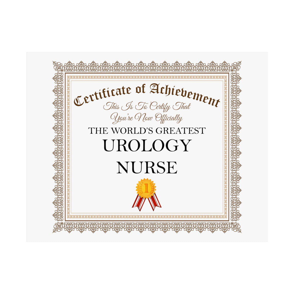 World's Greatest Urology Nurse - 14 in x 11 in Matte Poster