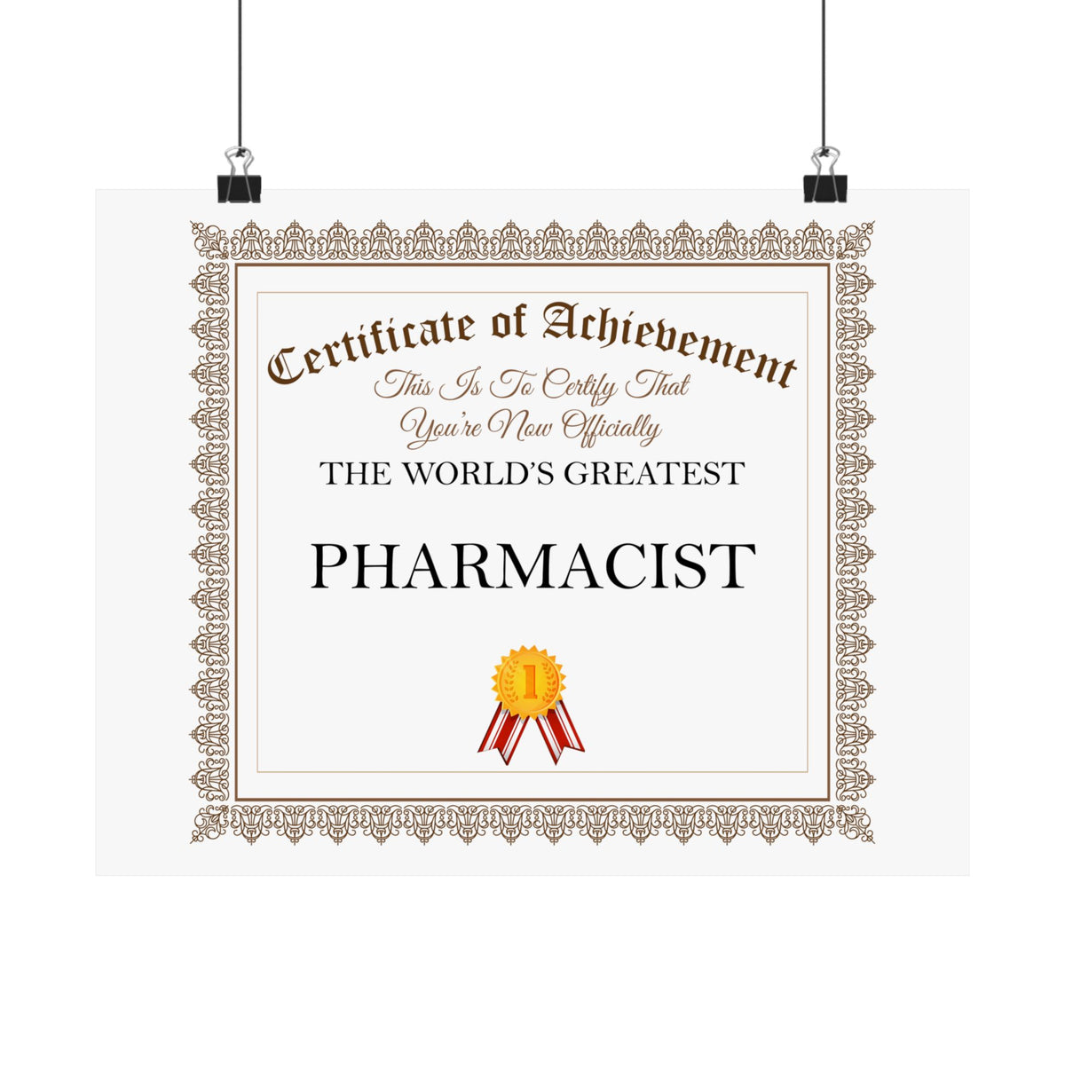 World's Greatest Pharmacist - 14 in x 11 in Matte Poster