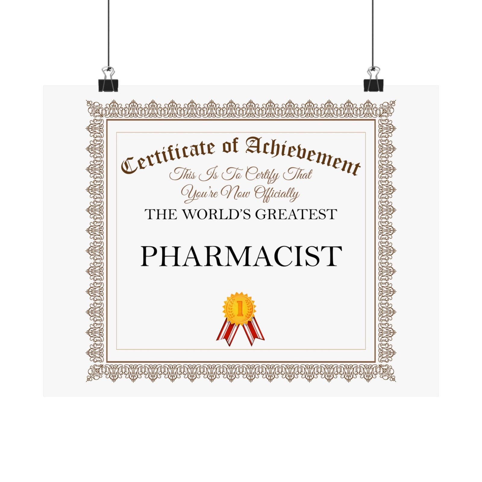 World's Greatest Pharmacist - 14 in x 11 in Matte Poster