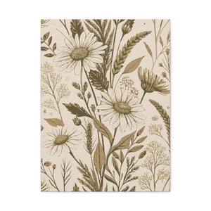 Wildflowers Pattern 011 - 18 in x 24 in Matte Canvas, Stretched, 1.25 in