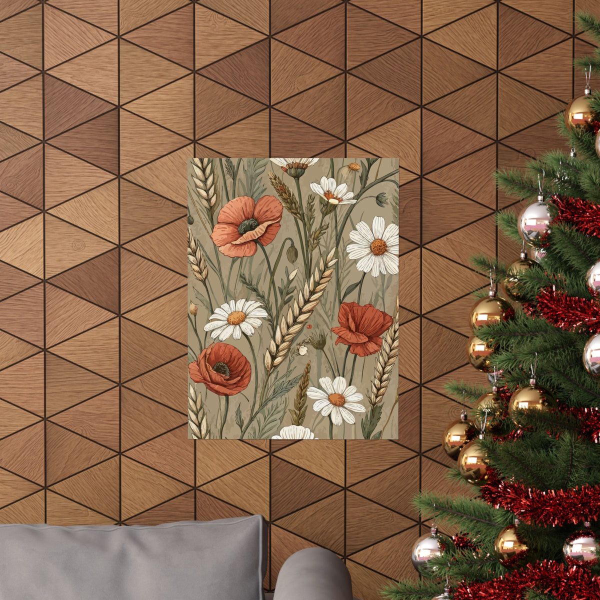 Wildflowers Pattern 142 - 18 in x 24 in Matte Poster