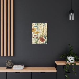Wildflowers Pattern 029 - 18 in x 24 in Matte Canvas, Stretched, 1.25 in