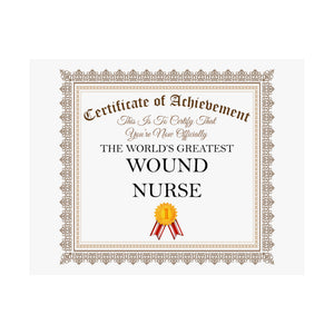 World's Greatest Wound Nurse - 14 in x 11 in Matte Poster
