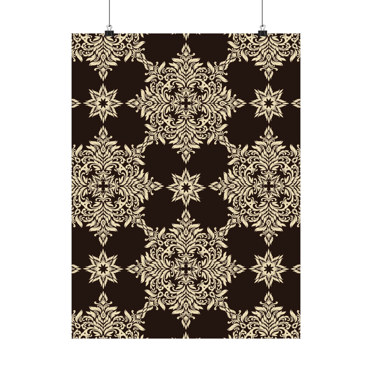 Damask Pattern 015 - 18 in x 24 in Matte Poster
