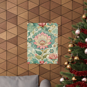Folk Floral Pattern, Nepalese Inspired 02 - 18 in x 24 in Matte Poster