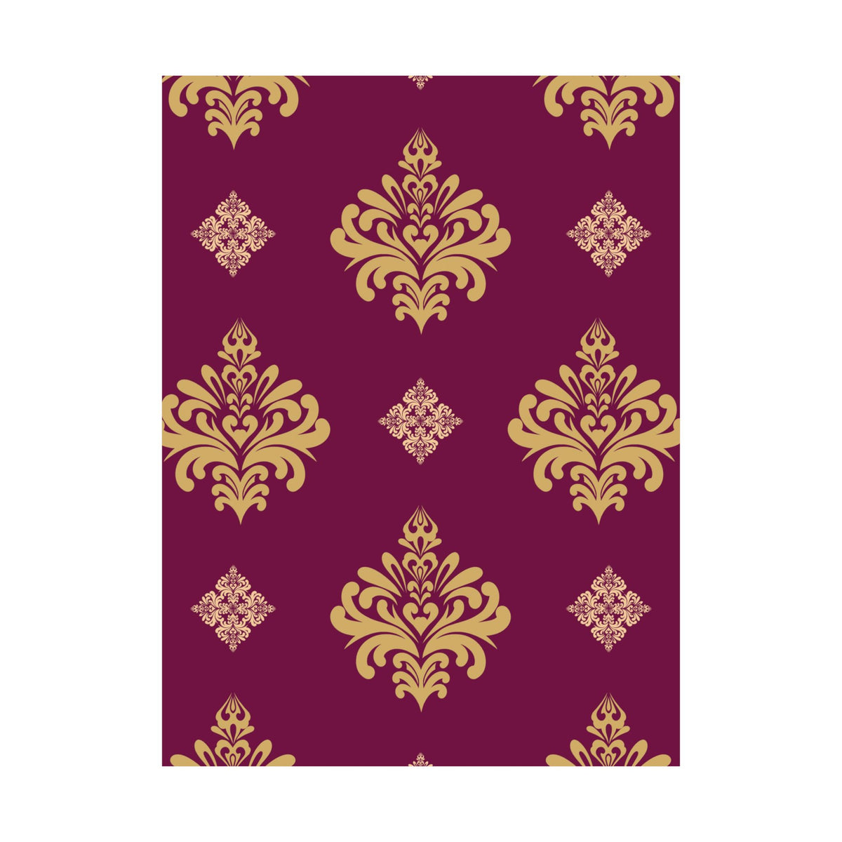 Damask Pattern 005 - 18 in x 24 in Matte Poster