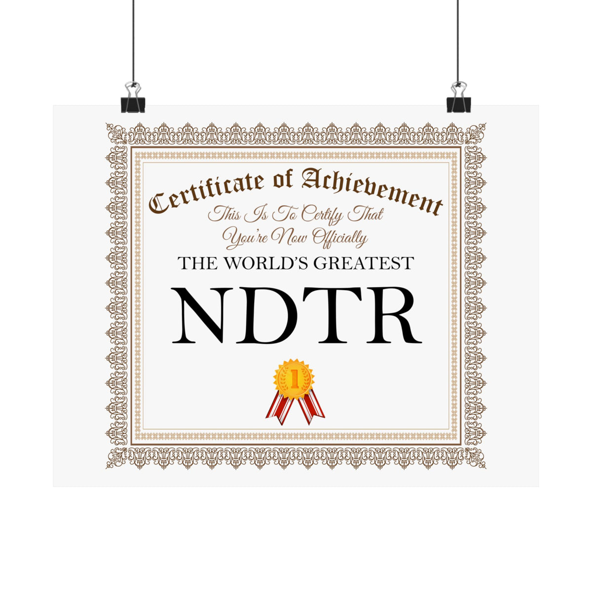 World's Greatest NDTR - 14 in x 11 in Matte Poster