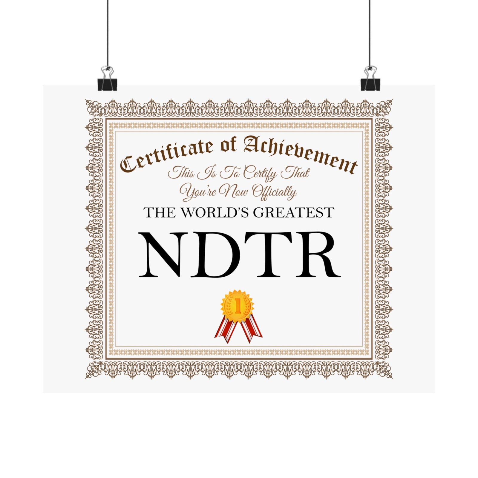 World's Greatest NDTR - 14 in x 11 in Matte Poster