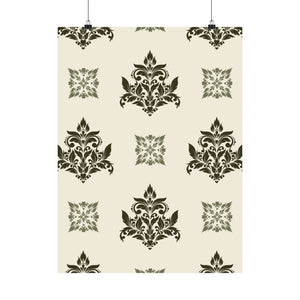 Damask Pattern 008 - 18 in x 24 in Matte Poster