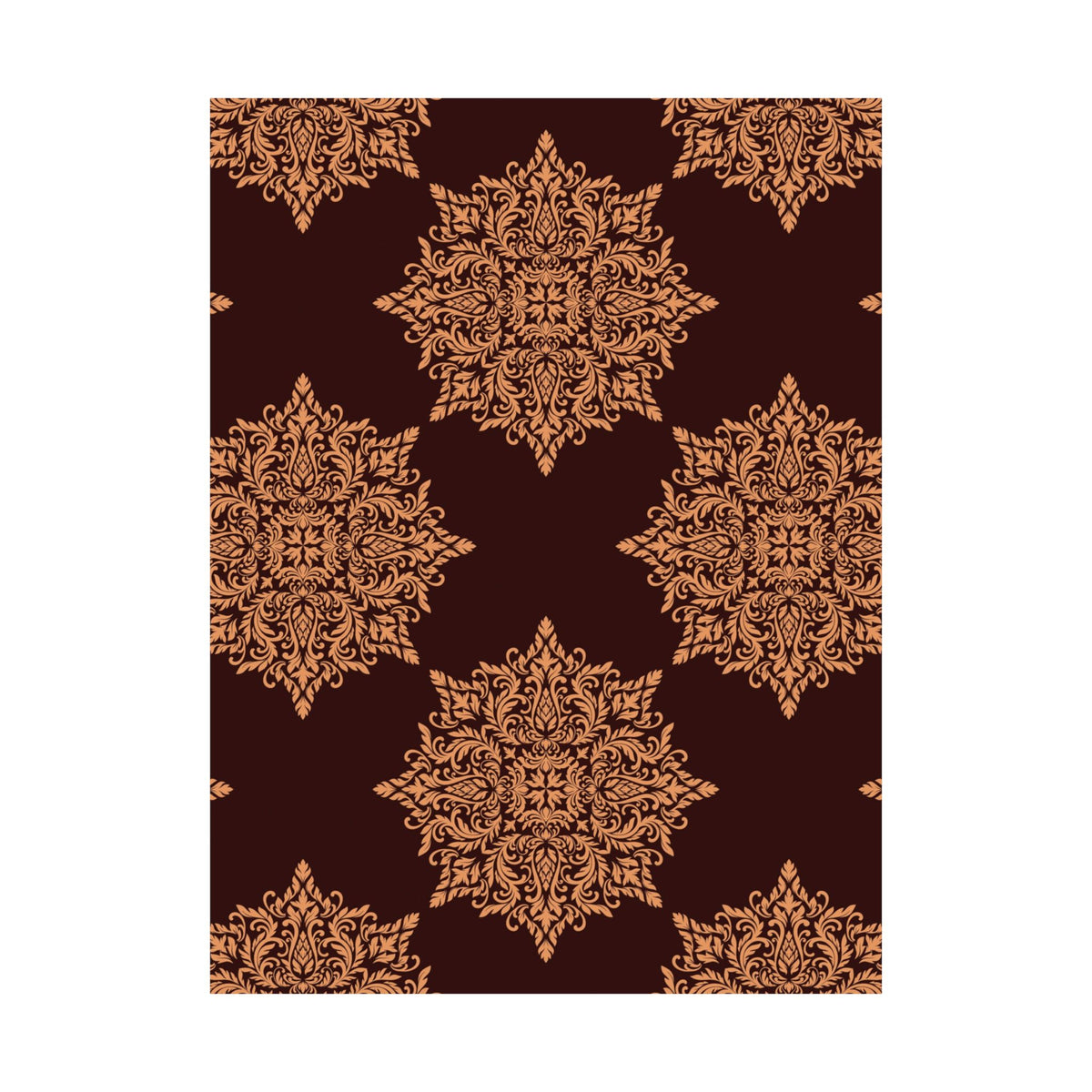Damask Pattern 012 - 18 in x 24 in Matte Poster