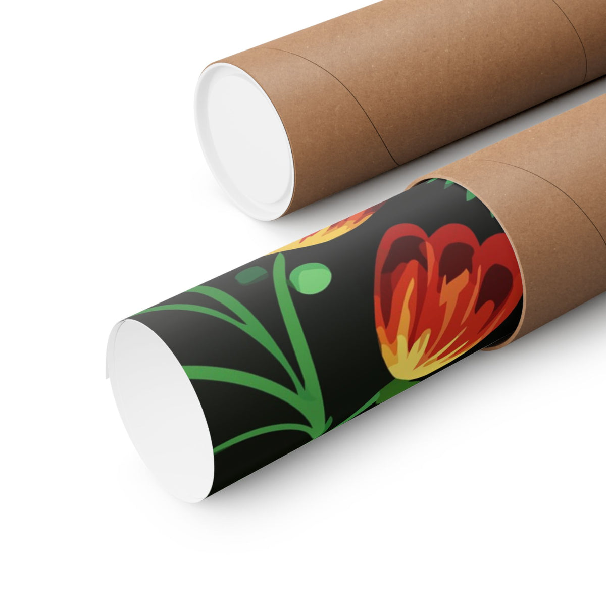 Folk Floral Pattern, Hungarian Inspired 02 - 18 in x 24 in Matte Poster