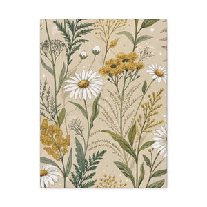 Wildflowers Pattern 138 - 18 in x 24 in Matte Canvas, Stretched, 1.25 in