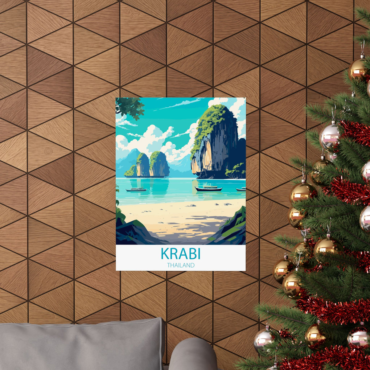 Famous Travel Destinations - Krabi, Thailand - 18 in x 24 in Matte Poster