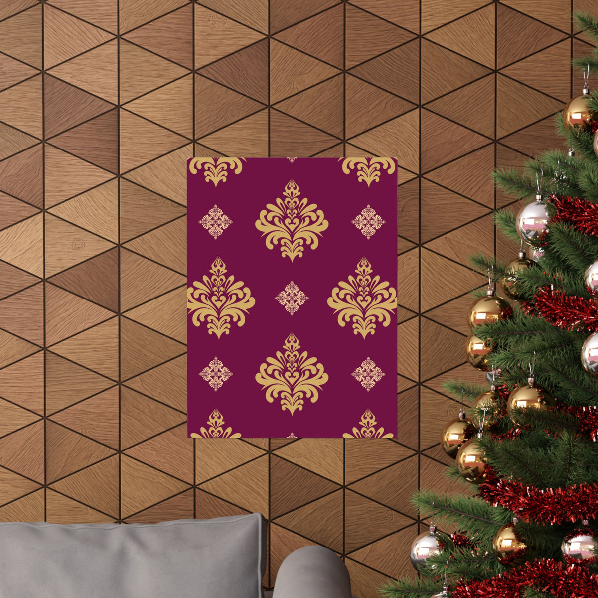 Damask Pattern 005 - 18 in x 24 in Matte Poster