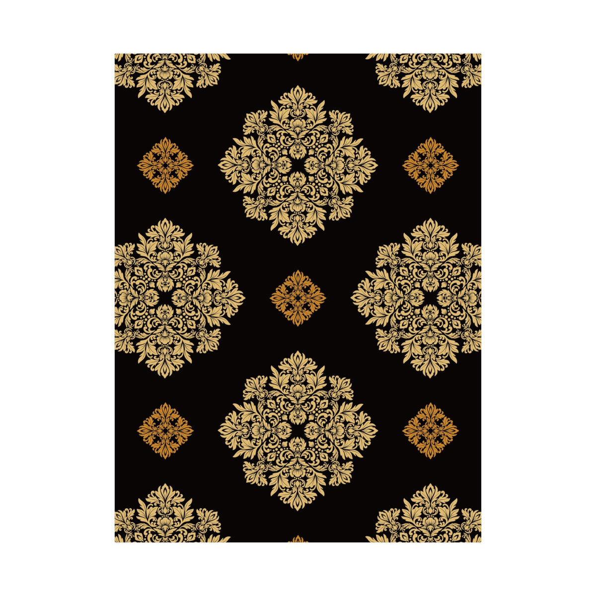 Damask Pattern 030 - 18 in x 24 in Matte Poster