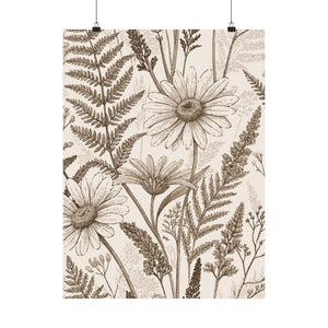 Wildflowers Pattern 176 - 18 in x 24 in Matte Poster